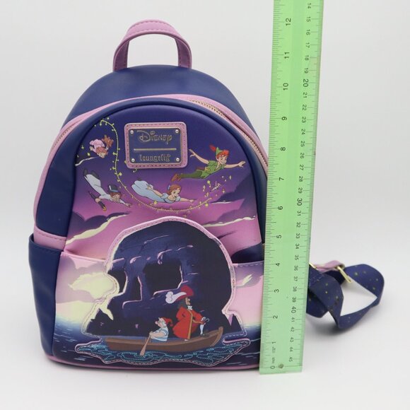 Loungefly Disney's Peter Pan Small Backpack Collectors Pack Great Condition 70th - Picture 14 of 16